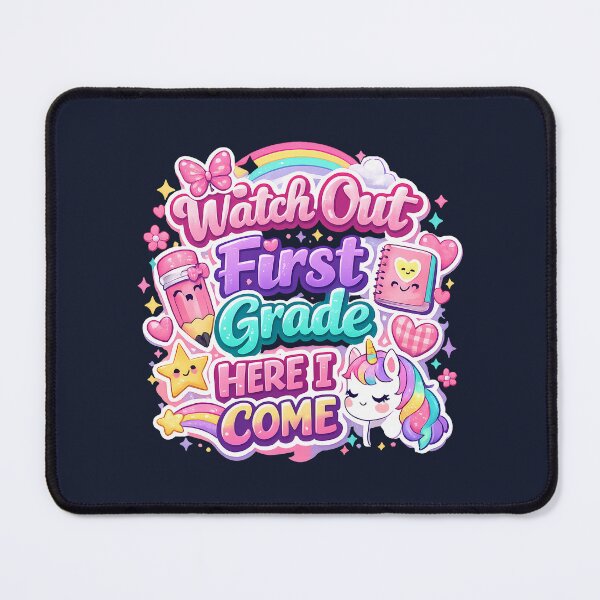 Item preview, Watch Out First Grade Here I Come – Kawaii Pastel Girls Back to School Gift designed and sold by Artycom.