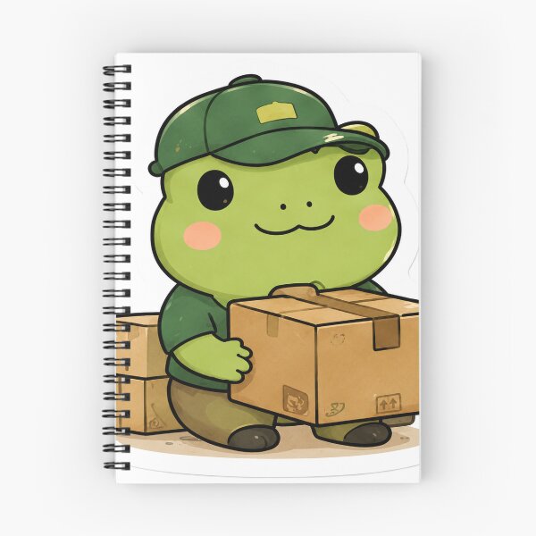 Item preview, Cute Frog Delivery Driver designed and sold by denybz.
