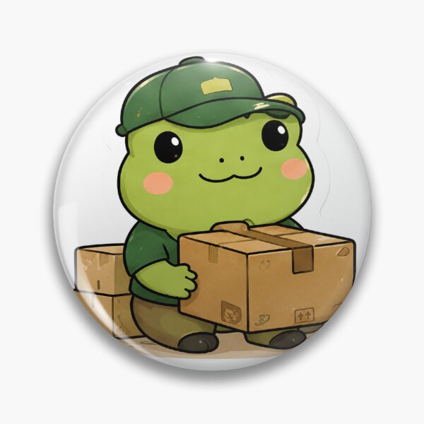 Item preview, Cute Frog Delivery Driver designed and sold by denybz.