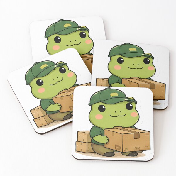 Item preview, Cute Frog Delivery Driver designed and sold by denybz.