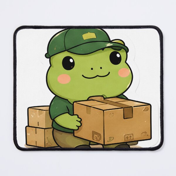 Item preview, Cute Frog Delivery Driver designed and sold by denybz.