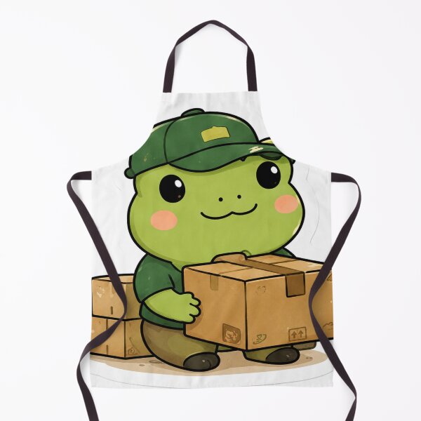 Item preview, Cute Frog Delivery Driver designed and sold by denybz.