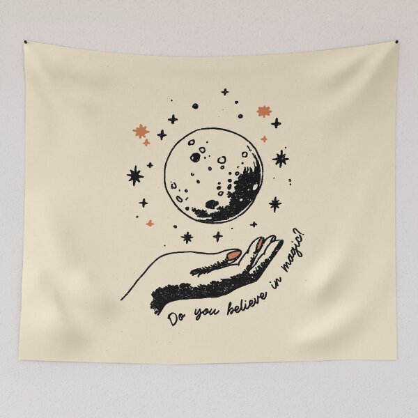 Item preview, Do You Believe In Magic: Full Moon Witchy Halloween Art designed and sold by oneofthesedayys.