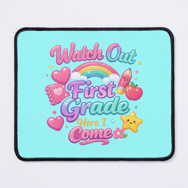 Item preview, Watch Out First Grade Here I Come – Kawaii Pastel Girls Back to School Gift designed and sold by Artycom.