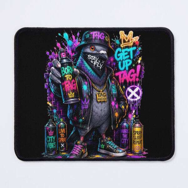 Item preview, Tag Master Graffiti Pigeon – Funny Street Art Urban Bird Spray Paint T-Shirt designed and sold by NAJURE.