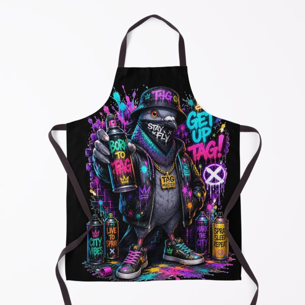 Item preview, Tag Master Graffiti Pigeon – Funny Street Art Urban Bird Spray Paint T-Shirt designed and sold by NAJURE.