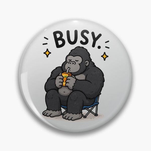 Item preview, Busy Gorilla Drinking Juice designed and sold by MonkiFlipp.