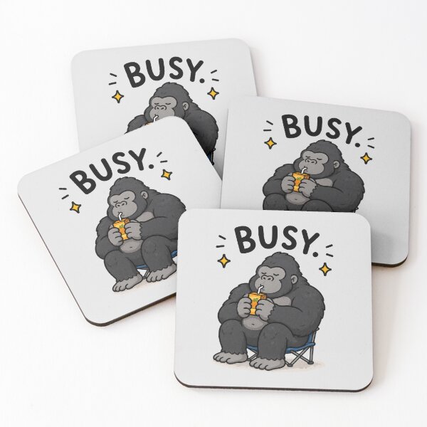 Item preview, Busy Gorilla Drinking Juice designed and sold by MonkiFlipp.
