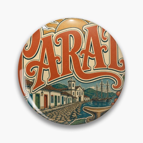 Item preview, Paraty Brazil Vintage Type Emblem Travel Art designed and sold by VisualArtsOasis.