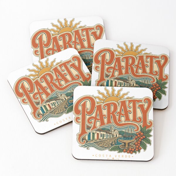 Item preview, Paraty Brazil Vintage Type Emblem Travel Art designed and sold by VisualArtsOasis.
