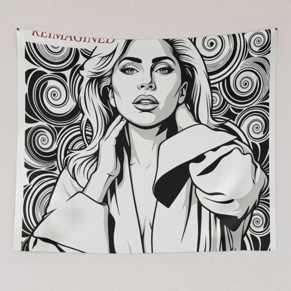Item preview, Lady Gaga Original Custom Vintage Music Unique Poster Wall Art designed and sold by Cool Robot Bro..