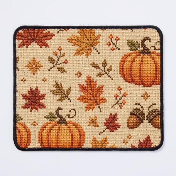 Item preview, Rustic Autumn Cross Stitch Embroidery Pattern designed and sold by Thai Vibe Studio.