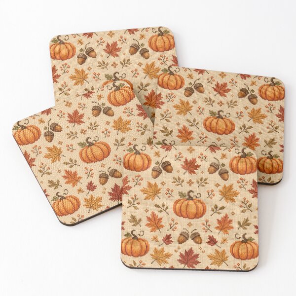 Item preview, Rustic Autumn Cross Stitch Embroidery Pattern designed and sold by Thai Vibe Studio.