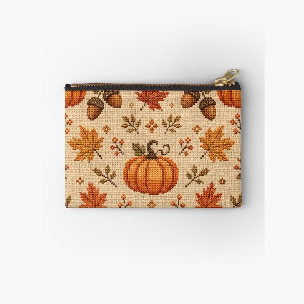 Item preview, Rustic Autumn Cross Stitch Embroidery Pattern designed and sold by Thai Vibe Studio.