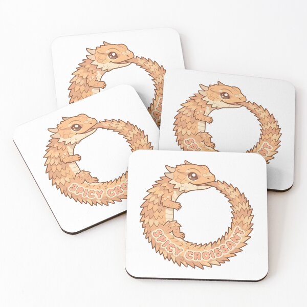 Item preview, Spicy Croissant Kawaii Armadillo Girdled Lizard designed and sold by Arc2020.