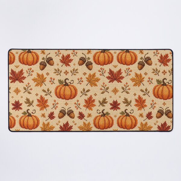 Item preview, Rustic Autumn Cross Stitch Embroidery Pattern designed and sold by Thai Vibe Studio.