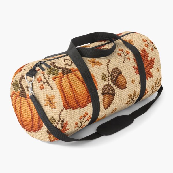 Item preview, Rustic Autumn Cross Stitch Embroidery Pattern designed and sold by Thai Vibe Studio.