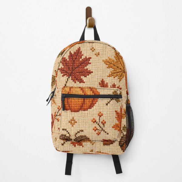 Item preview, Rustic Autumn Cross Stitch Embroidery Pattern designed and sold by Thai Vibe Studio.
