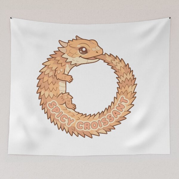 Item preview, Spicy Croissant Kawaii Armadillo Girdled Lizard designed and sold by Arc2020.