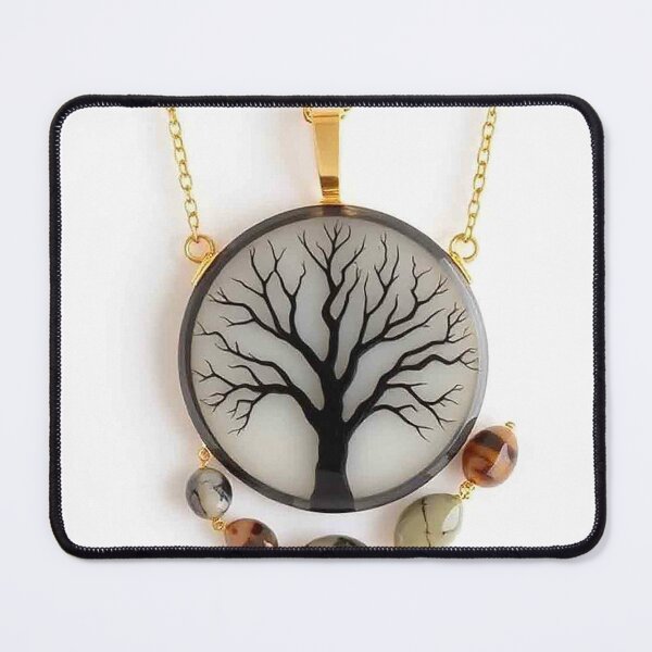 Item preview, Minimalist Gold Tree of Life Necklace Design designed and sold by MFMart.