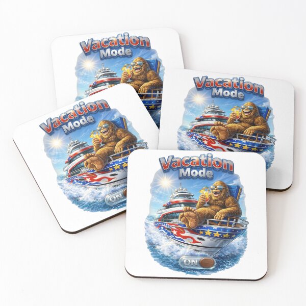 Item preview, Funny Bigfoot Vacation Mode Yacht Design designed and sold by FREENATION2026.