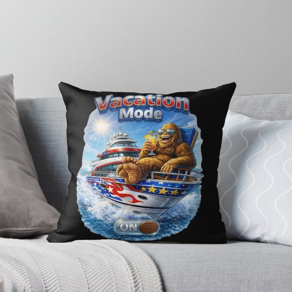 Item preview, Funny Bigfoot Vacation Mode Yacht Design designed and sold by FREENATION2026.