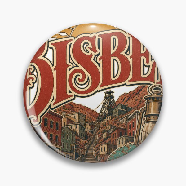 Item preview, Bisbee Arizona Vintage Hand Lettered Travel Emblem designed and sold by VisualArtsOasis.