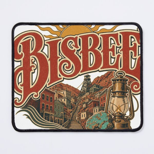 Item preview, Bisbee Arizona Vintage Hand Lettered Travel Emblem designed and sold by VisualArtsOasis.