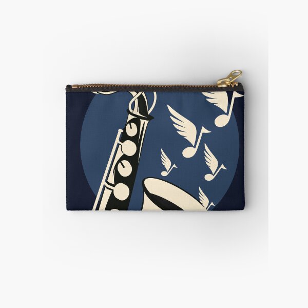 Item preview, Retro Jazz Saxophone Illustration | Midnight Blue Music Design | Vintage Musical Instrument Art | Jazz Lover Gift designed and sold by Studio pod Burom.