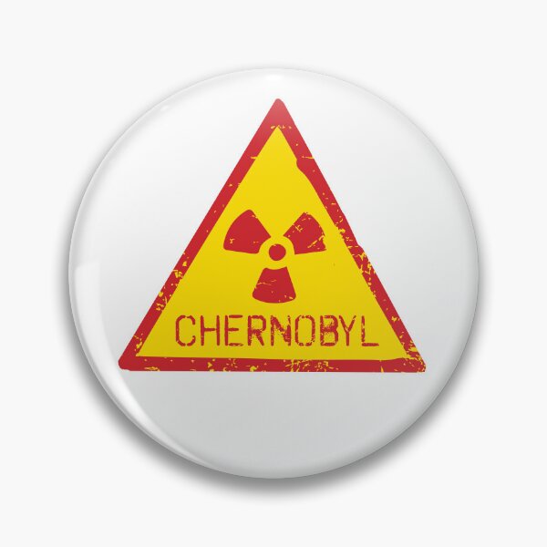 Item preview, Chernobyl Radiation Warning Sign Vintage Grunge Sticker designed and sold by VectorForge Studio.