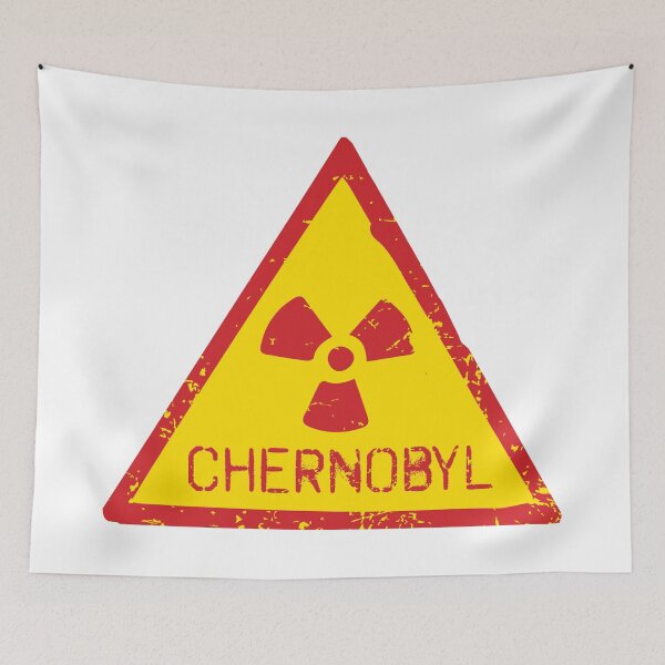 Item preview, Chernobyl Radiation Warning Sign Vintage Grunge Sticker designed and sold by VectorForge Studio.