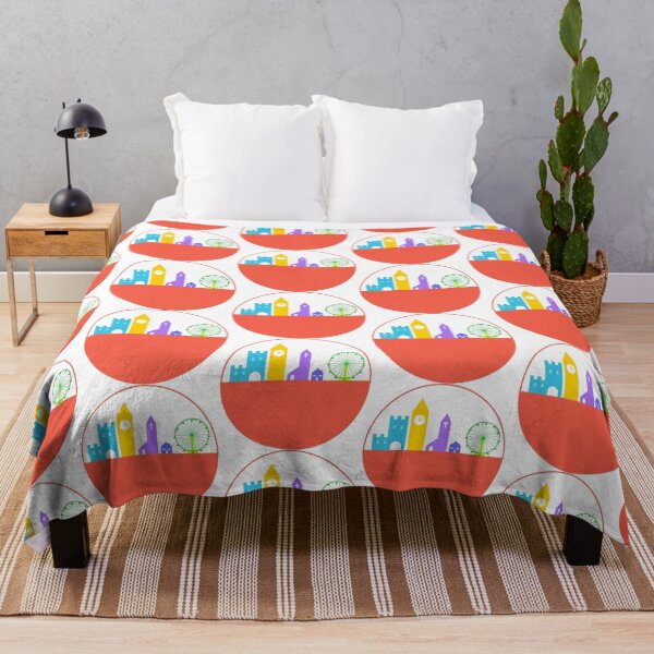 Item preview, Colorful City Skyline in a Bubble designed and sold by DymondDesigns.