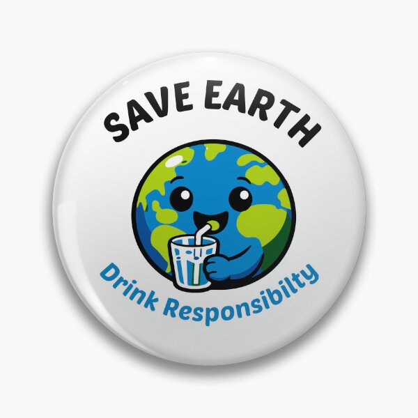Item preview, Save Earth Drink Responsibly Eco Design designed and sold by Nuvoro Eco Awareness.