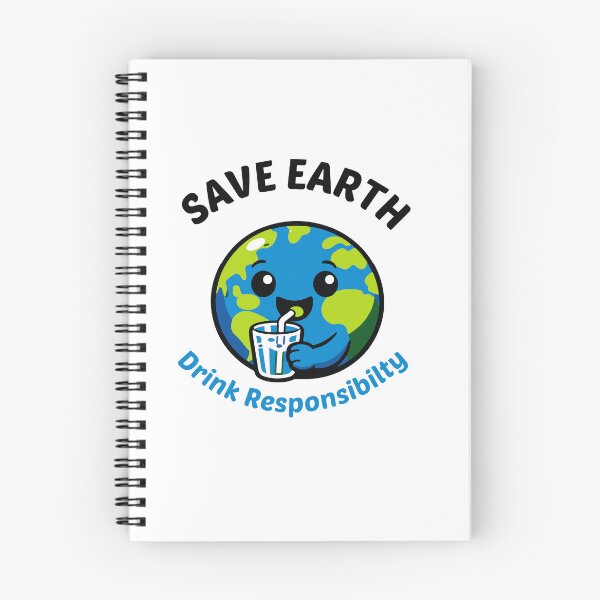 Item preview, Save Earth Drink Responsibly Eco Design designed and sold by Nuvoro Eco Awareness.