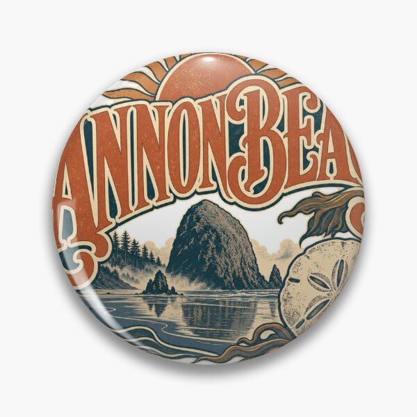 Item preview, Cannon Beach Oregon Retro Signpainter Lettering Art designed and sold by VisualArtsOasis.