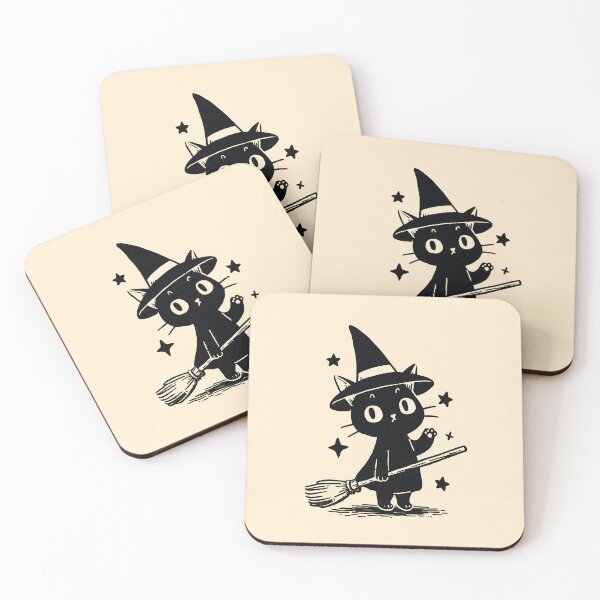 Item preview, Black Cat Spooky Season Cute Halloween Art designed and sold by oneofthesedayys.
