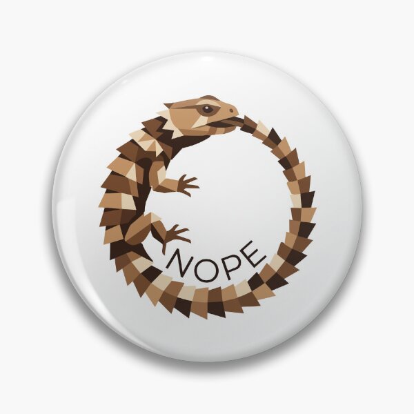 Item preview, Nope Meme Minimalist Armadillo Girdled Lizard Ouroboros designed and sold by Arc2020.