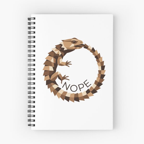 Item preview, Nope Meme Minimalist Armadillo Girdled Lizard Ouroboros designed and sold by Arc2020.