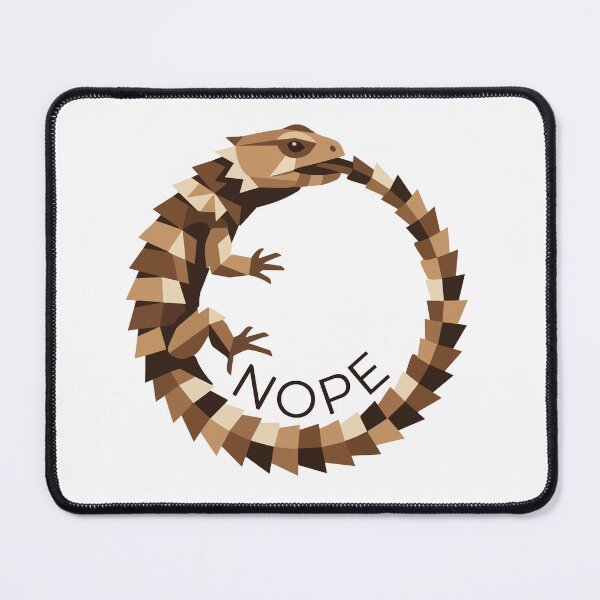 Item preview, Nope Meme Minimalist Armadillo Girdled Lizard Ouroboros designed and sold by Arc2020.