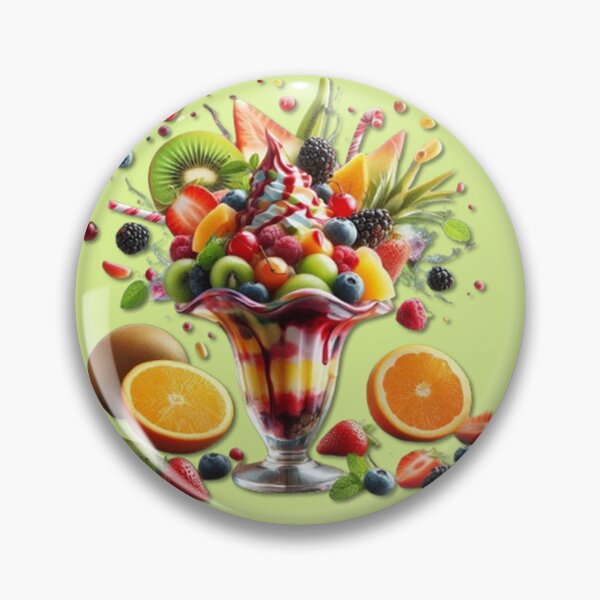 Item preview, Fruity taste explosion - ice cream sundae with summer fruits designed and sold by FotoworldEdel.