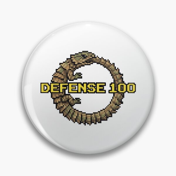 Item preview, Defense 100 Pixel Art Armadillo Girdled Lizard Gamer designed and sold by Arc2020.