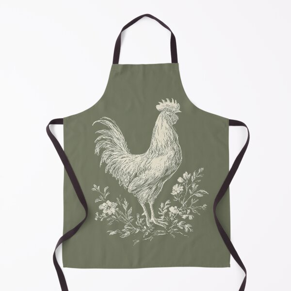 Item preview, Vintage Rooster Botanical Line Art designed and sold by GoodOldPrints4.