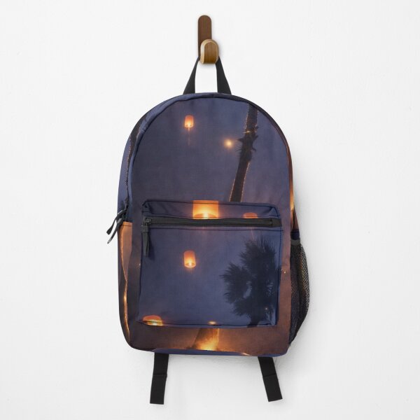 Item preview, Sky Lanterns Through the Mist – Fantasy Beach Palms designed and sold by Kimberly Palmer.