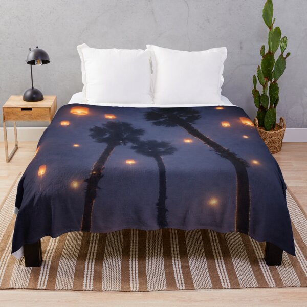 Item preview, Sky Lanterns Through the Mist – Fantasy Beach Palms designed and sold by Kimberly Palmer.