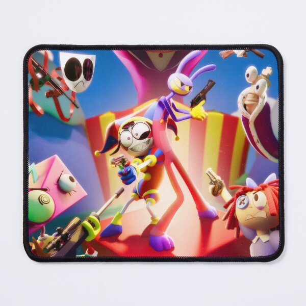 Item preview, Chaotic Digital Circus Adventure | Colorful Cartoon Gaming Artwork designed and sold by Billy Morfo™.