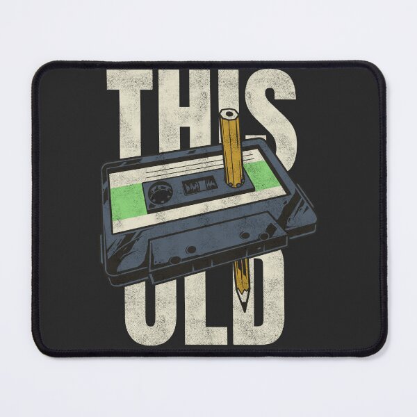 Item preview, I Am This Old Cassette Tape Pencil Nostalgia Vintage 80s 90s designed and sold by Stylecombinator.