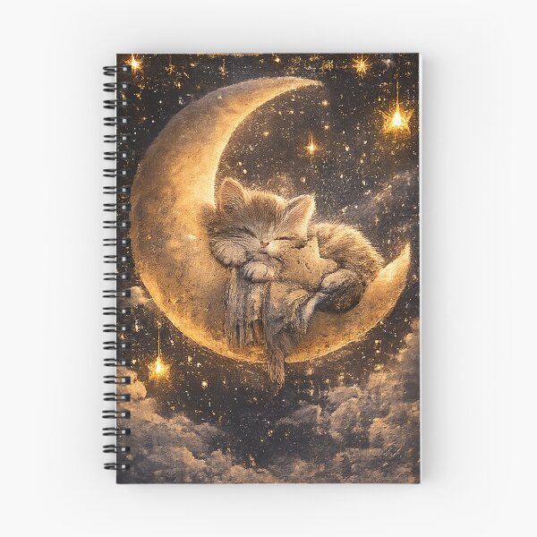 Item preview, Cozy Night Sky Cat Illustration designed and sold by Sara-Ai.