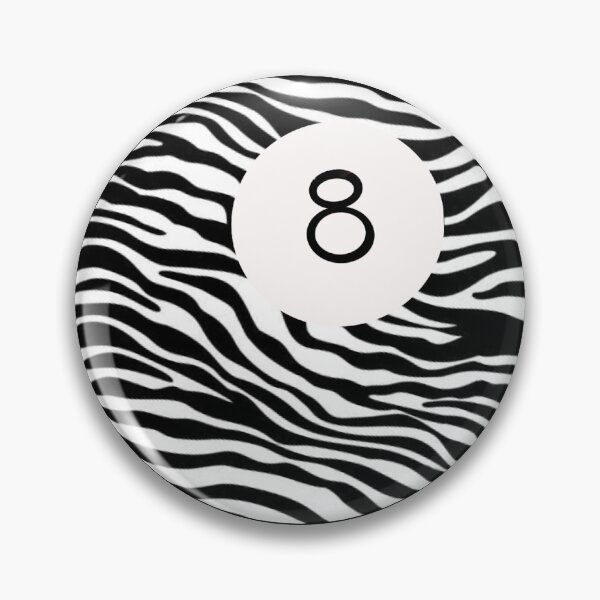 Item preview, Zebra print 8 ball designed and sold by normalhomanart.