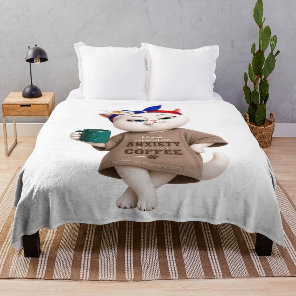 Item preview, I have separation anxiety from my coffee cat designed and sold by SHARAMDARA.