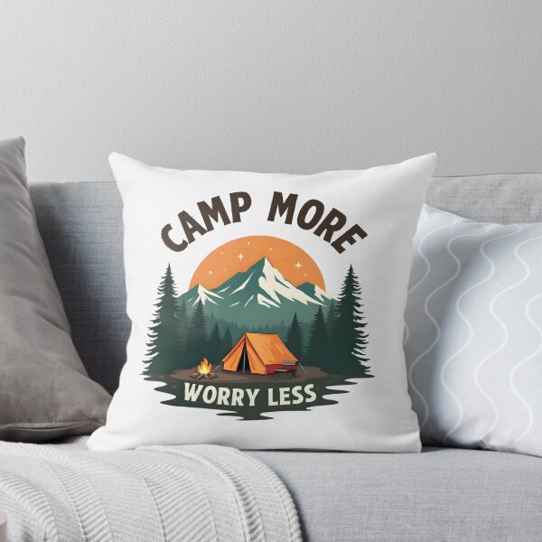 Item preview, Camp More, Worry Less designed and sold by SafariCreativeD.